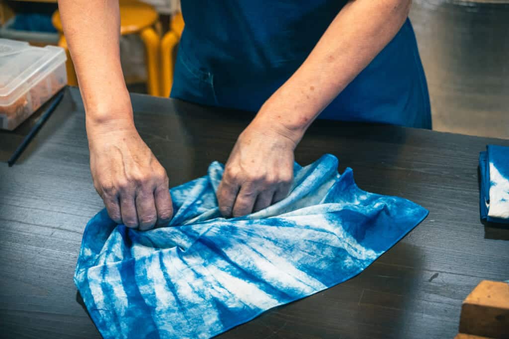 Japanese indigo dying on shikoku island