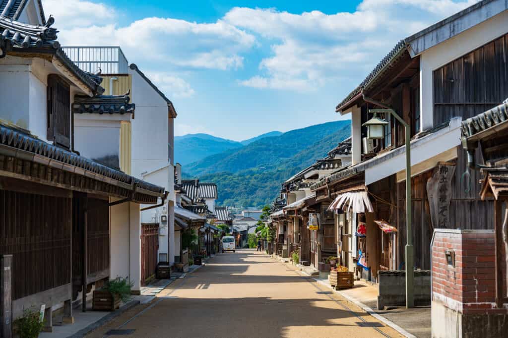 traditional japanese art and culture street in shikoku