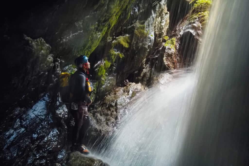 canyoning  in  shikoku's iya valley