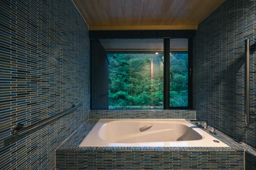 large bath in Shikoku hotel, Japan