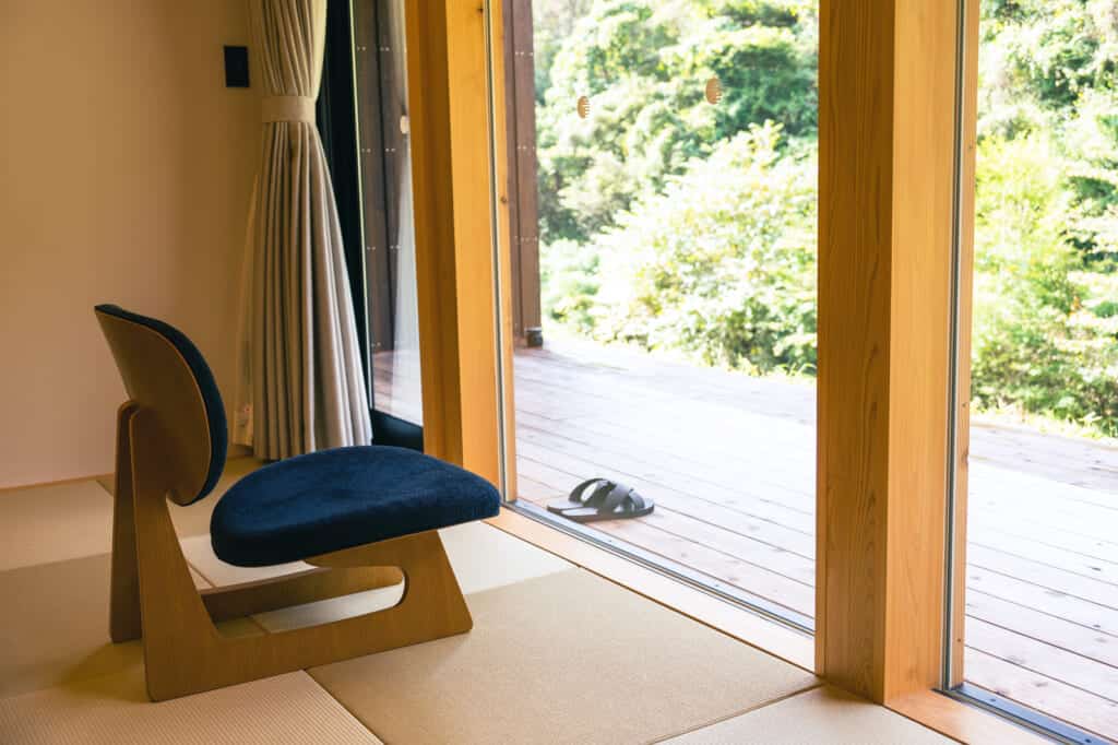 traditional japanese style tatami rooms with views