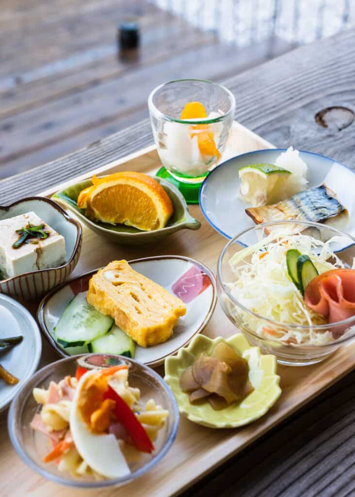 Japanese breakfast in Shikoku