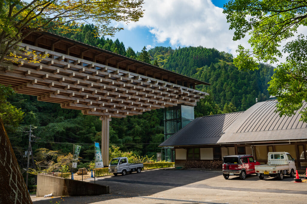 modern architecture in yusuhara, japan