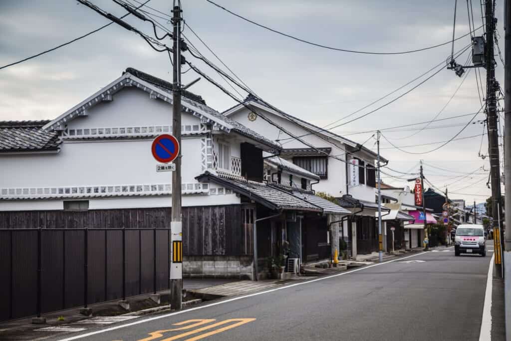 traditional Japanese Street in Ashimori