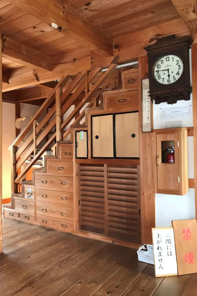 interior of Japanese merchant's house in Okayama, Japan