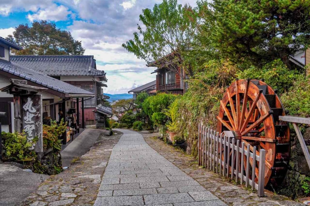 Peaceful walk in Magome in the morning