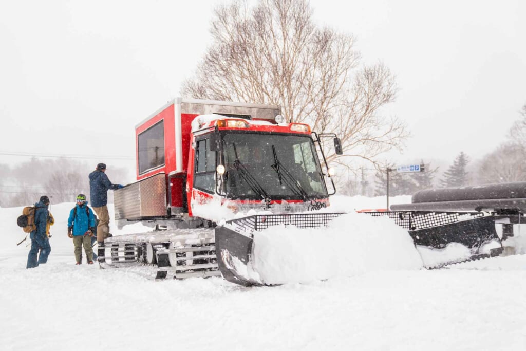 Boarding the Cat plough in Japan