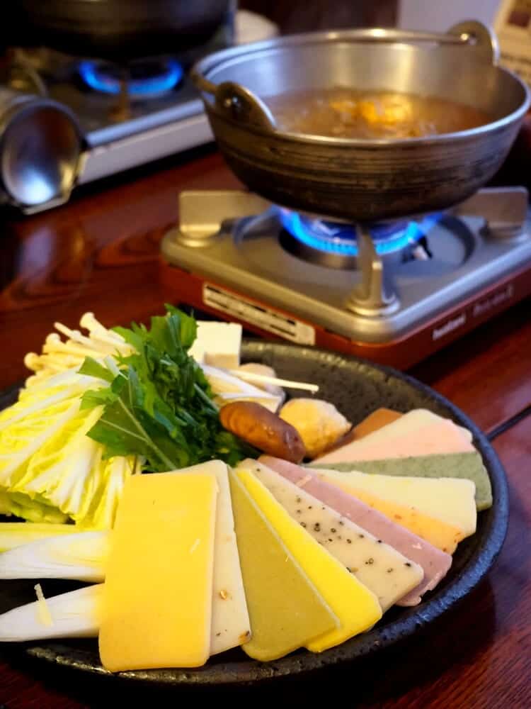 mochi hot pot cuisine in Japan