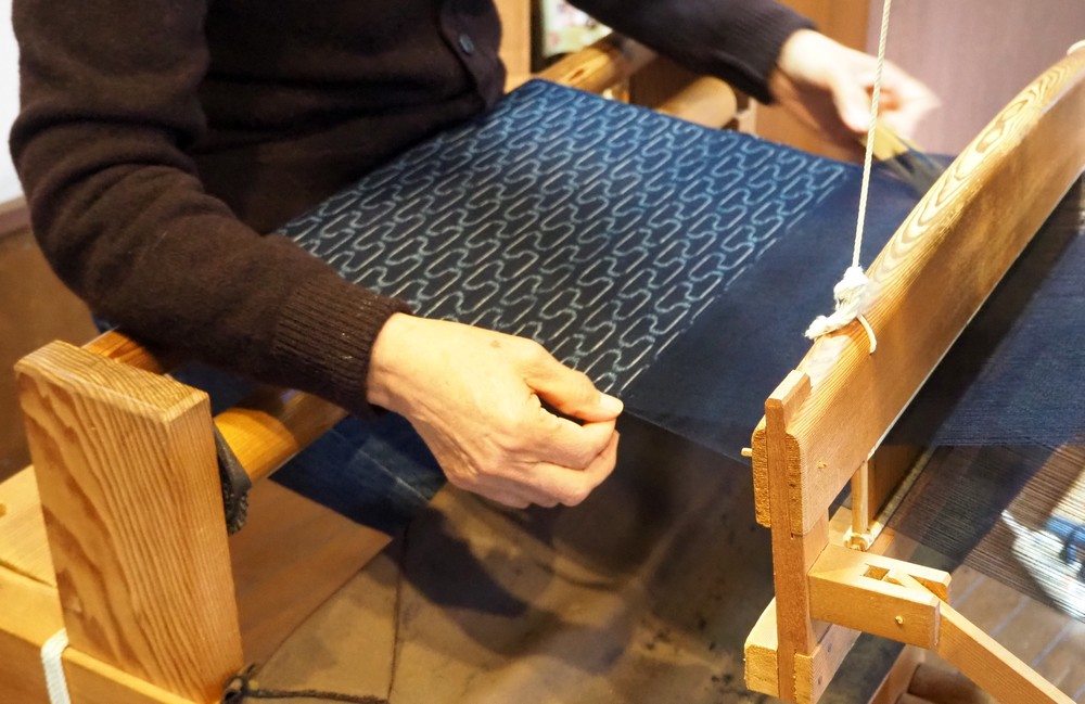 Kasuri, a fabric made only in Kurayoshi, Tottori