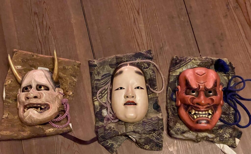 Noh masks in Japan