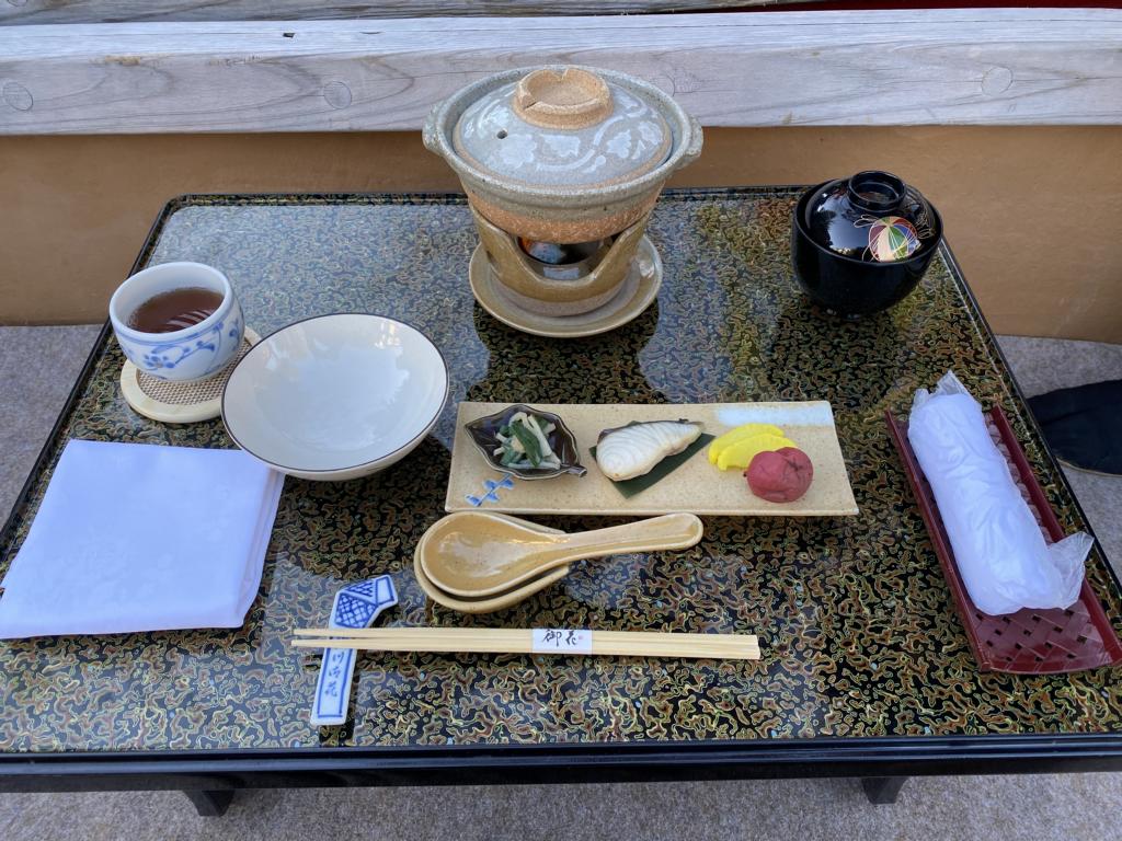 donko-bune breakfast in Japan