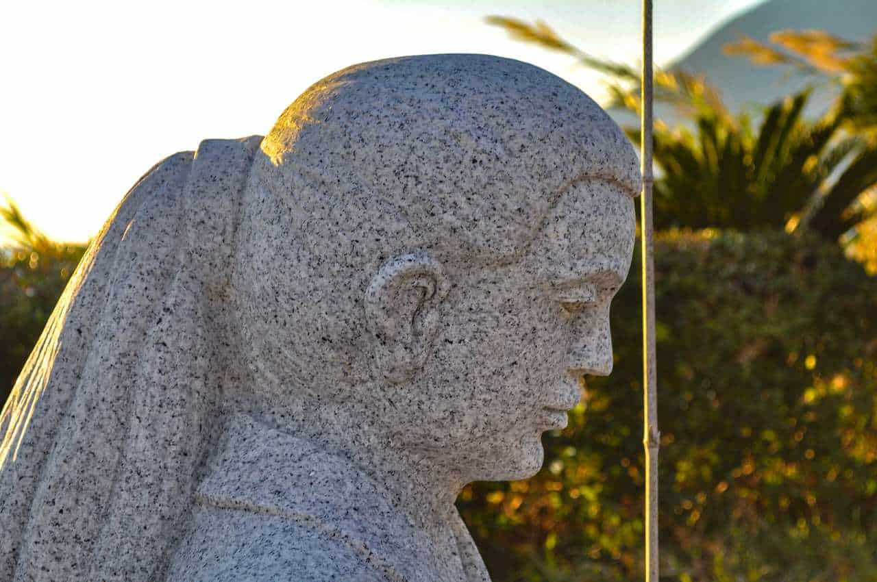 Statue of Urashima Taro when he was young