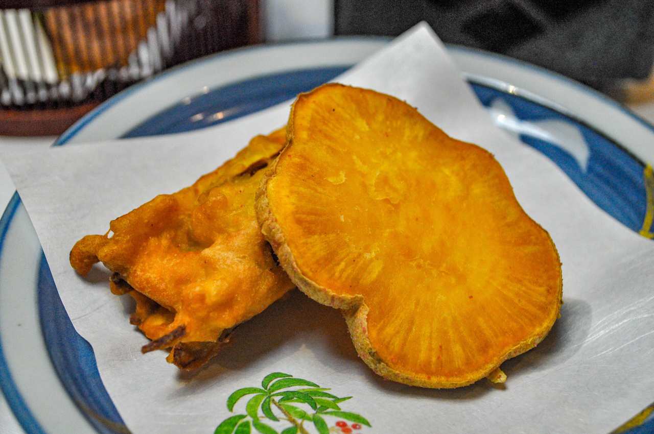 Kaiseki meal - roasted sweet potato