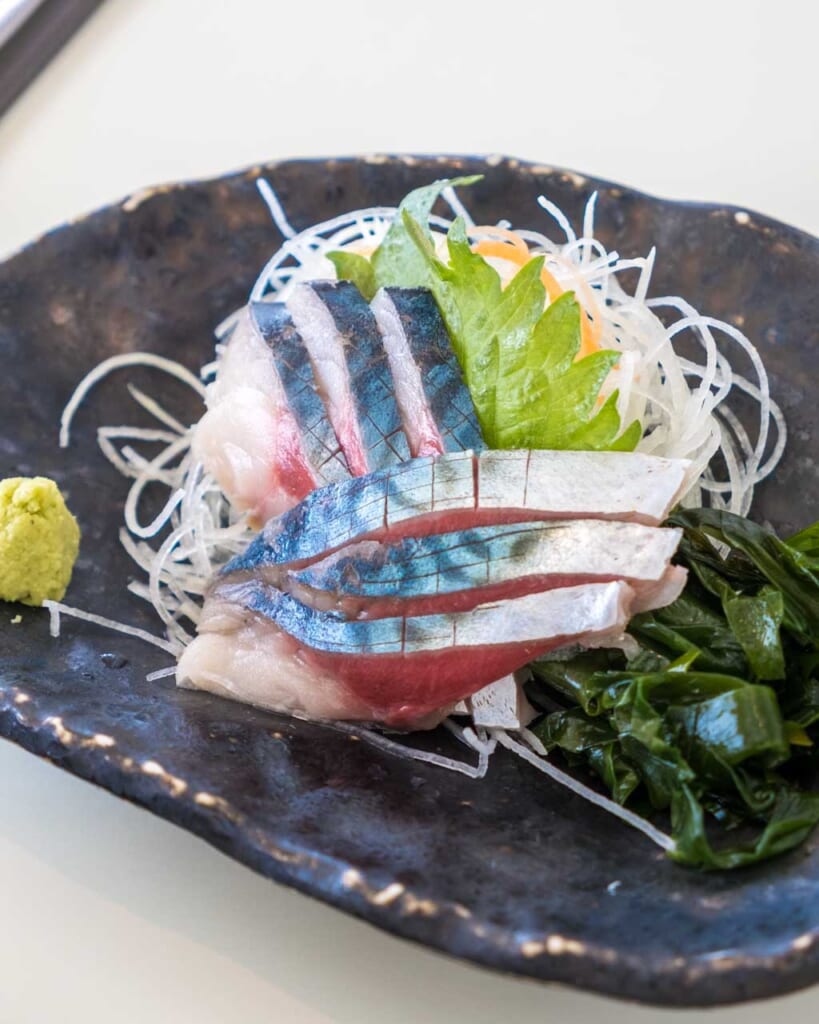 drunk mackerel, a traditional japanese dish