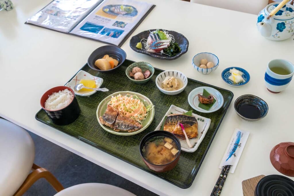 Japanese mackerel lunch set