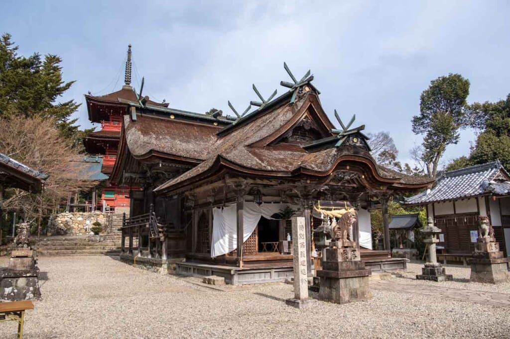 traditional  Japanese shrine in Japan