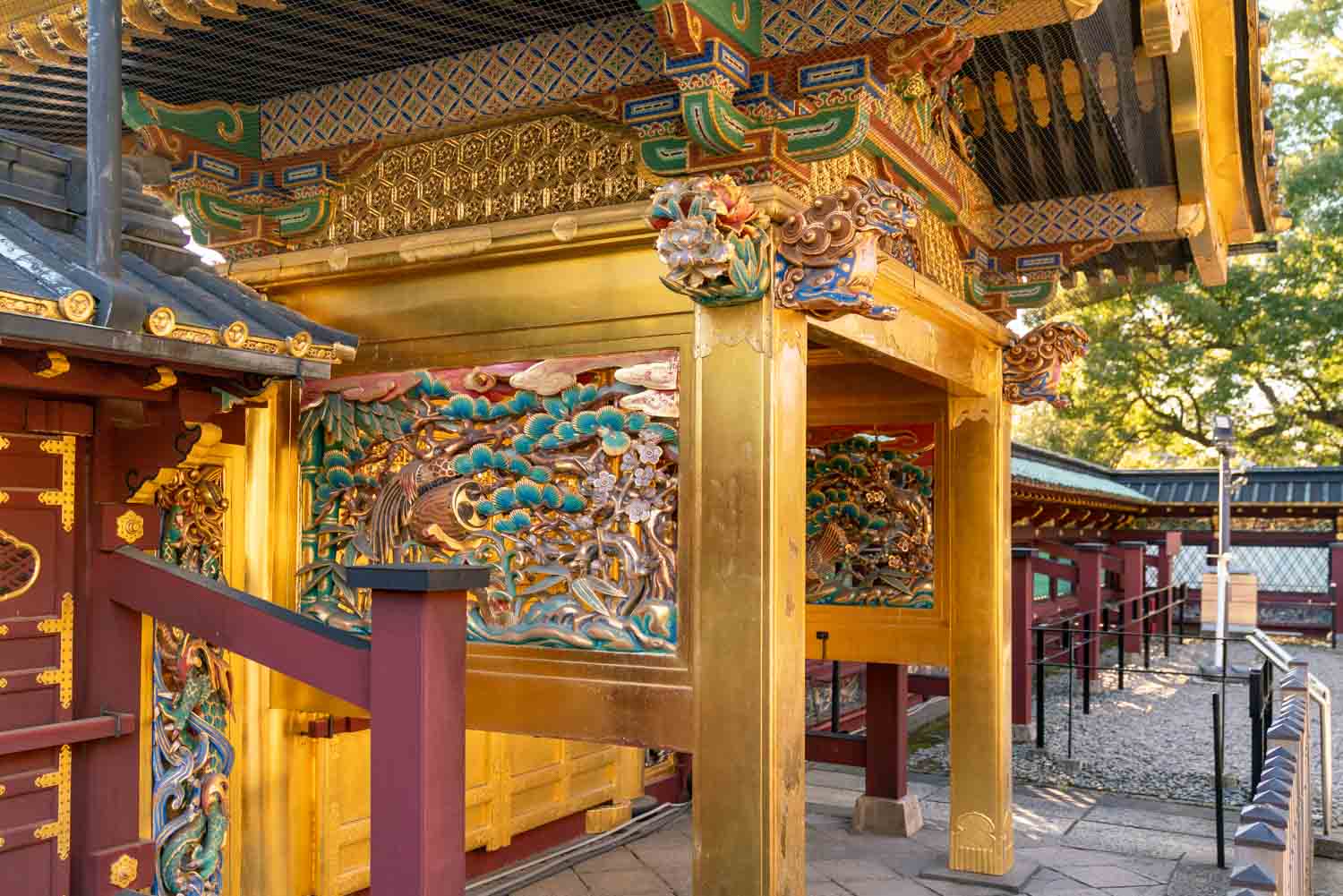 detail of ueno toshogu shrine in japan