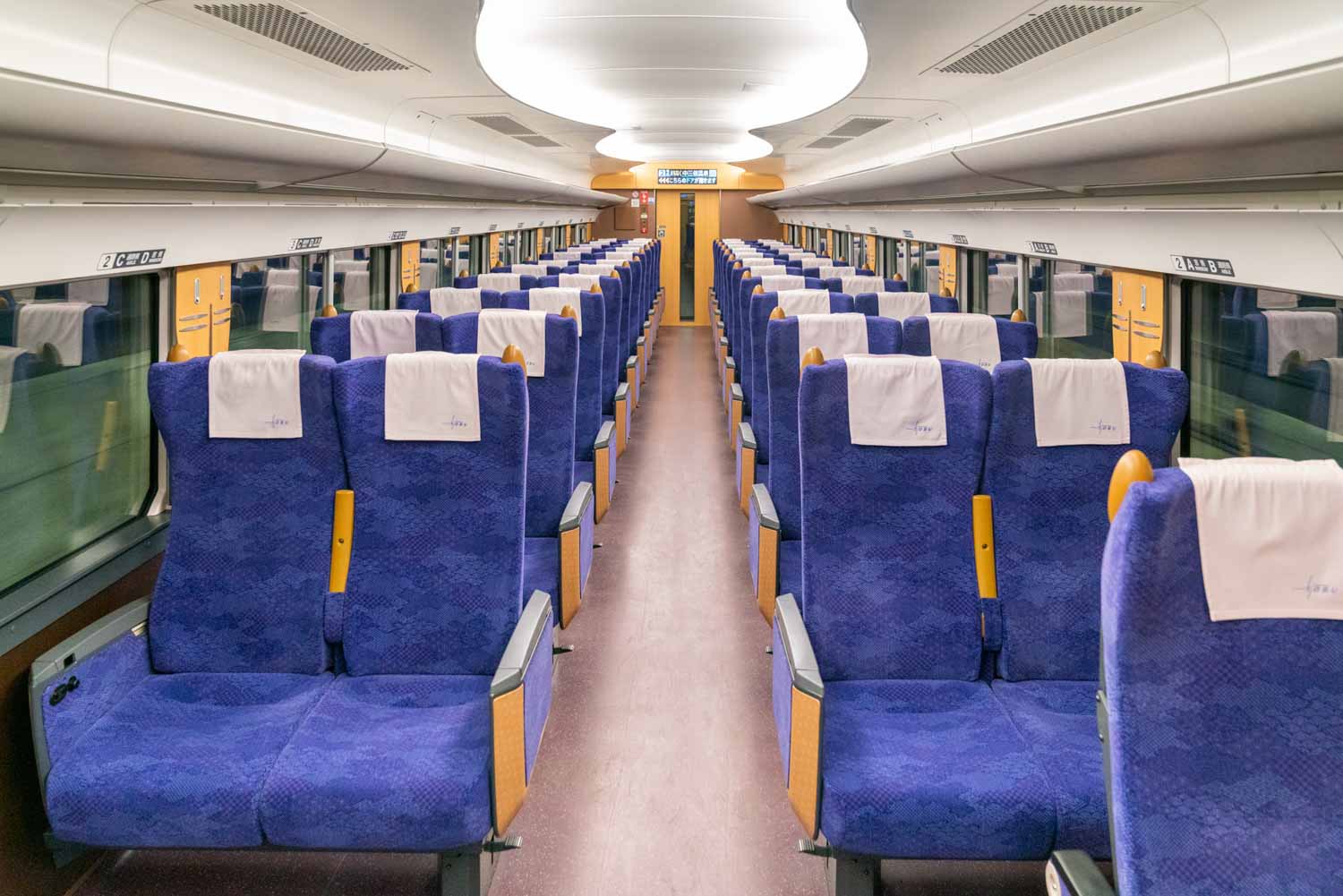 Limited Express Libert Aizu interior seats in japan