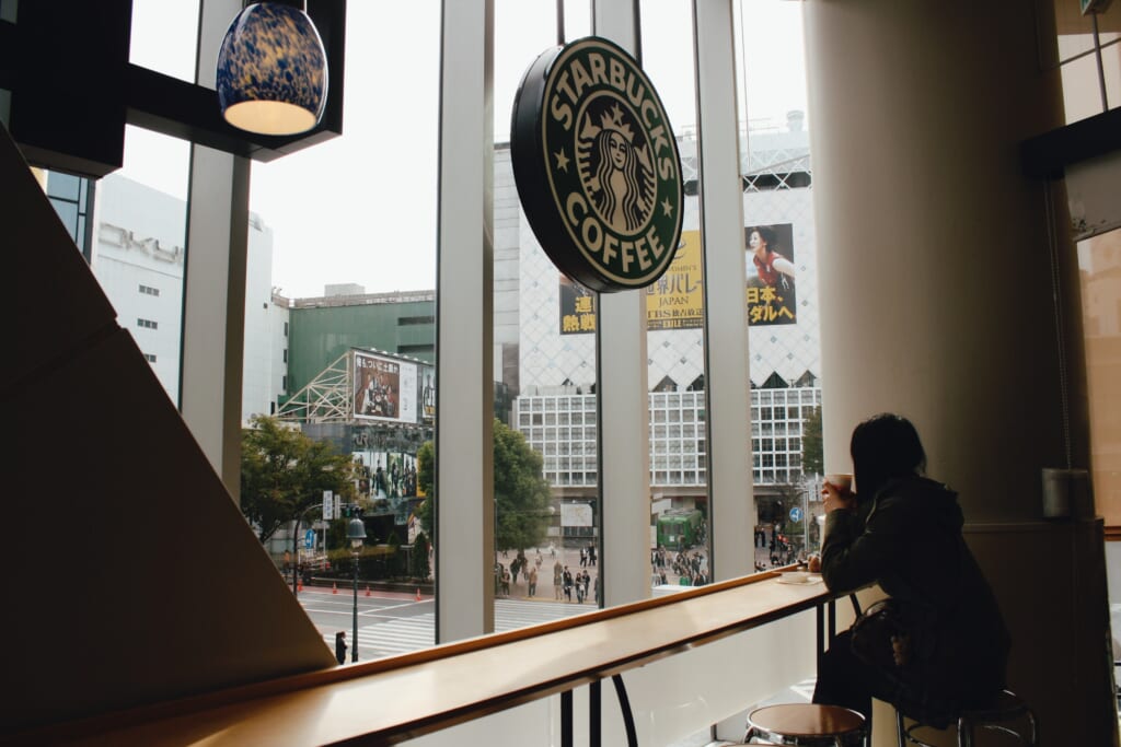 person Starbucks in Japan