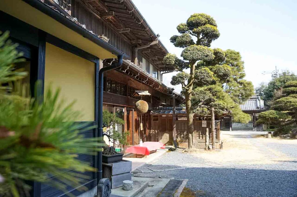 exterior of JApanese sake brewery in Ibaraki, Japana