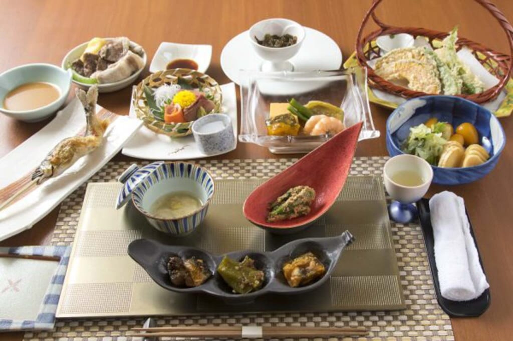 traditional Japanese dinner