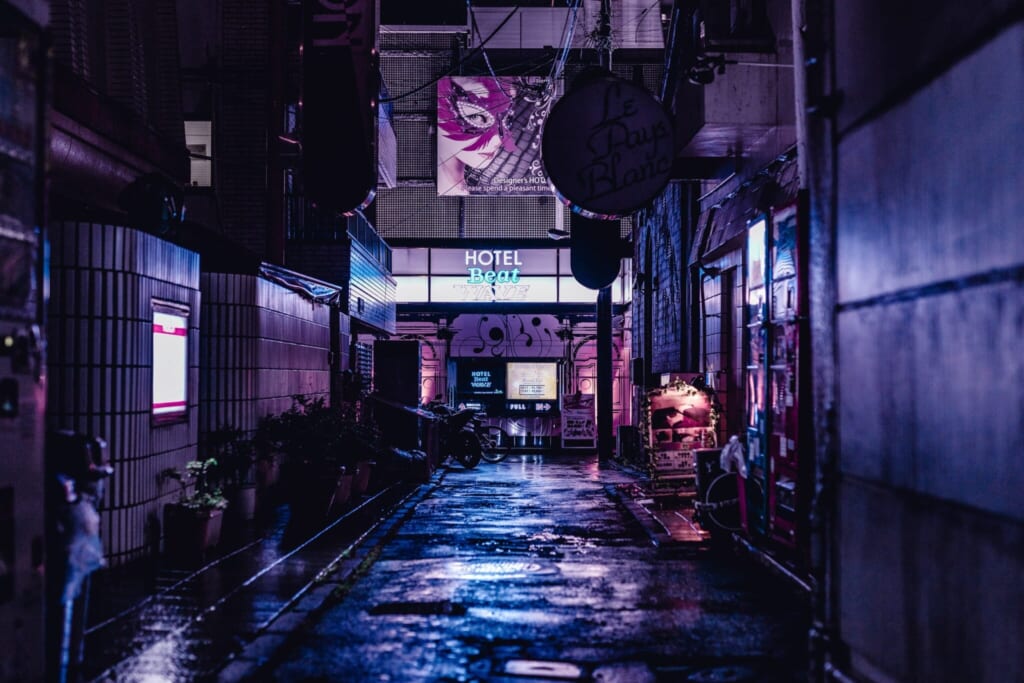 night district scene in japan