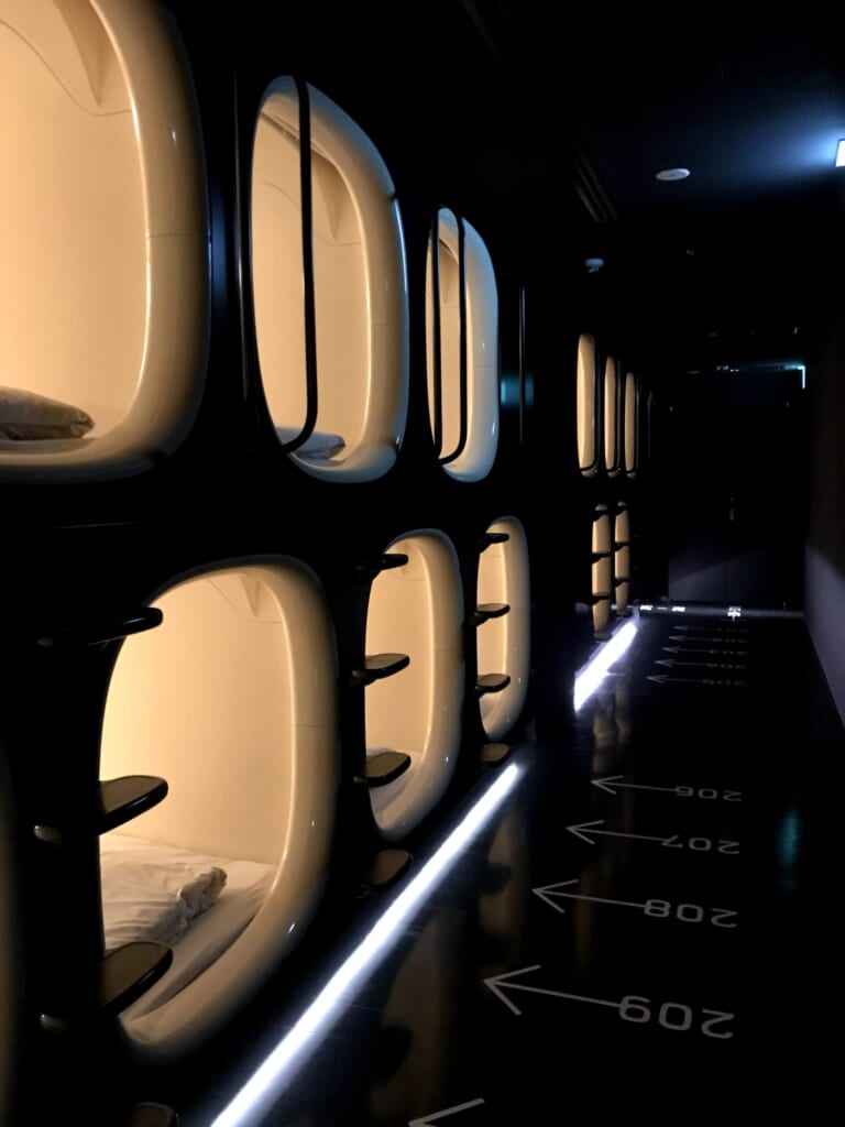 capsule hotel in japan