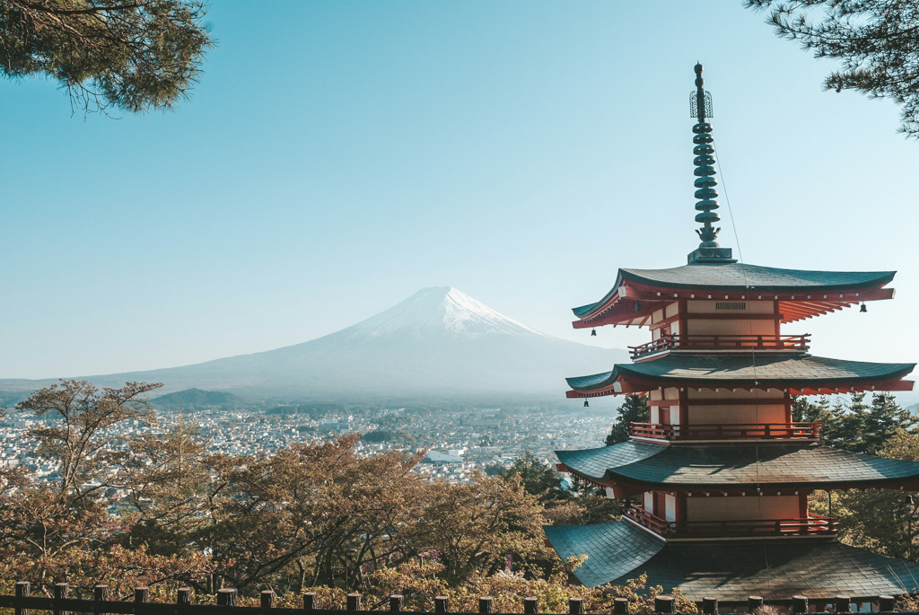 One of the best spots to see Mount Fuji in Japann