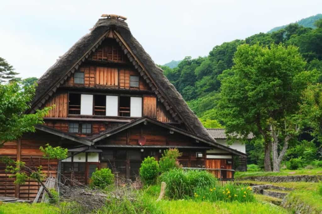 Thatched roof housing at Shirakawago