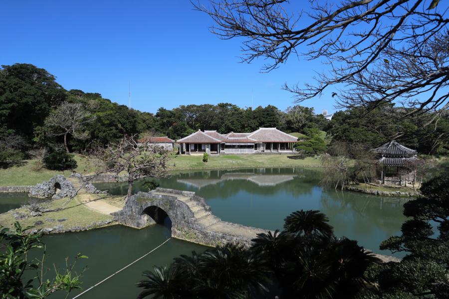 stone bridge in the Okinawa royal garden