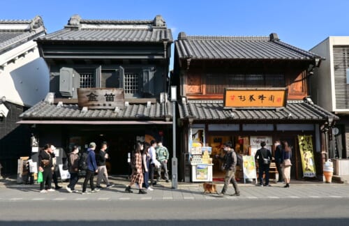 Historic buildings in Kawagoe in Saitama