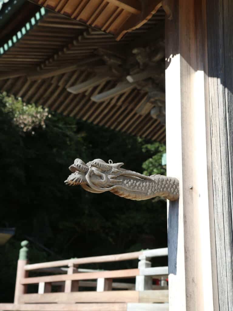 dragon carving from Japanese temple