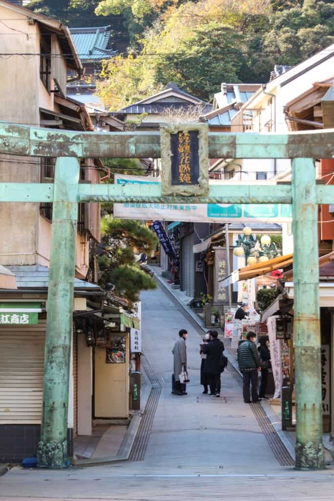 Tina Green bronze torii gate in Japan