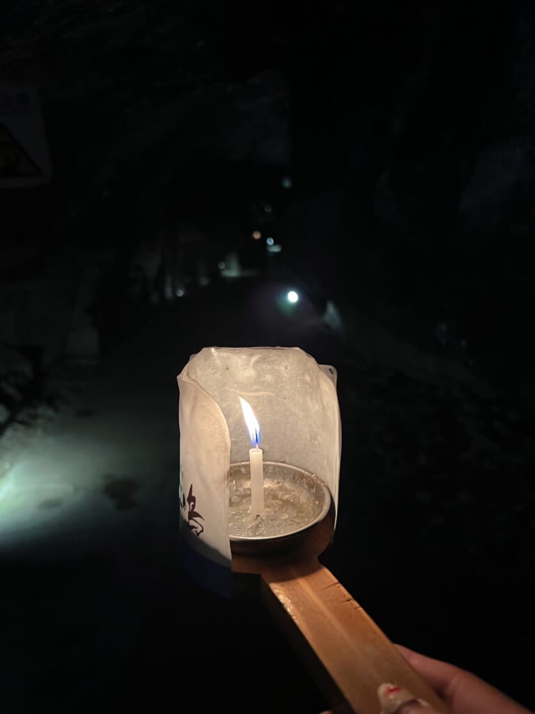 candle for enoshima island cave