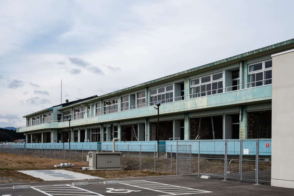 exterior of Remains of the Namie Town Ukedo Elementary School