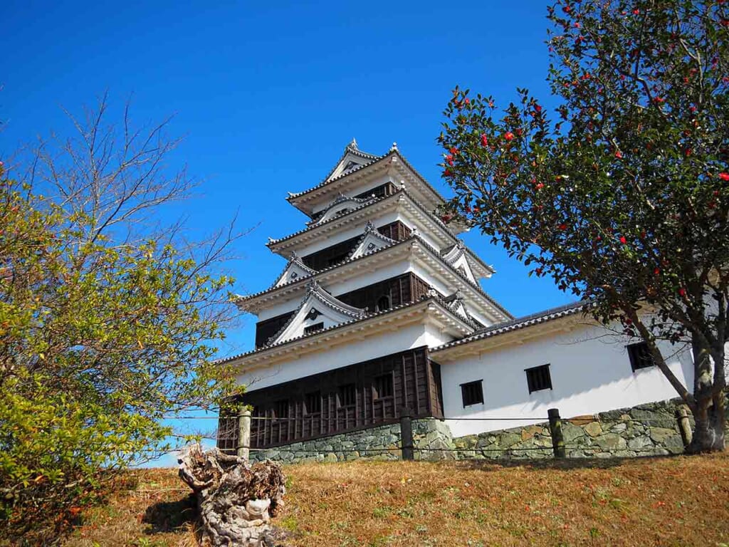 One of the watchtowers of Ozu Castle in Ehime, Shikoku