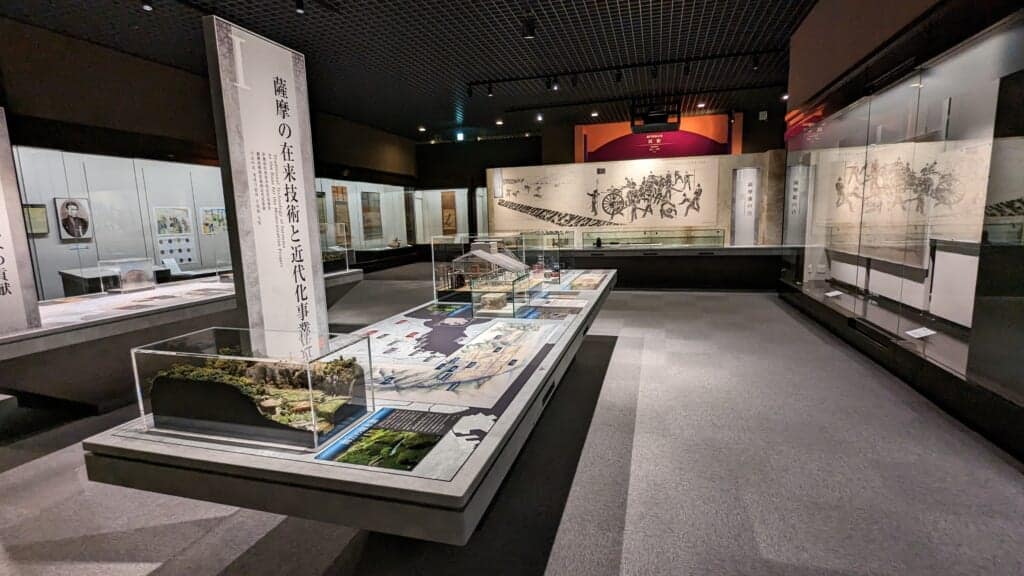 Exhibits on the second floor of the Reimeikan