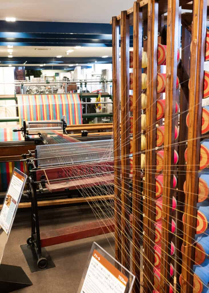 power weaving loom at suzuki history museum hamamatsu