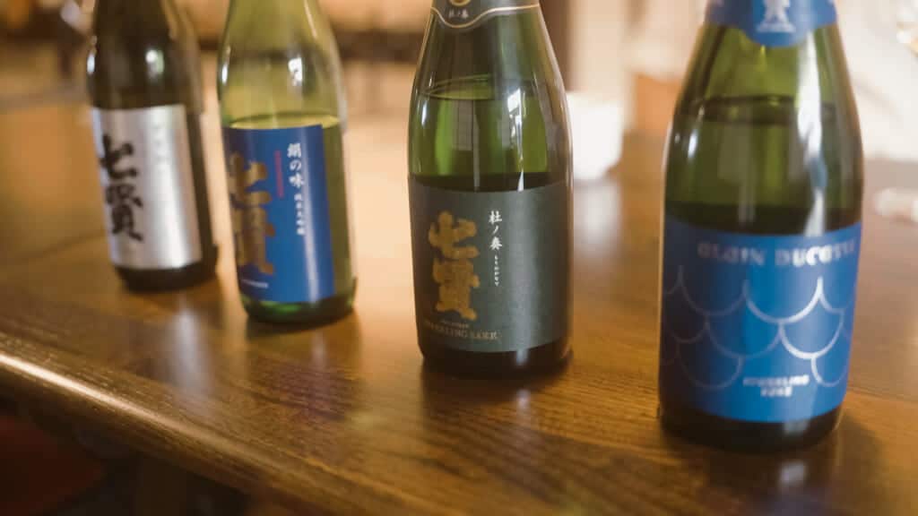 local sake made of yamanashi water