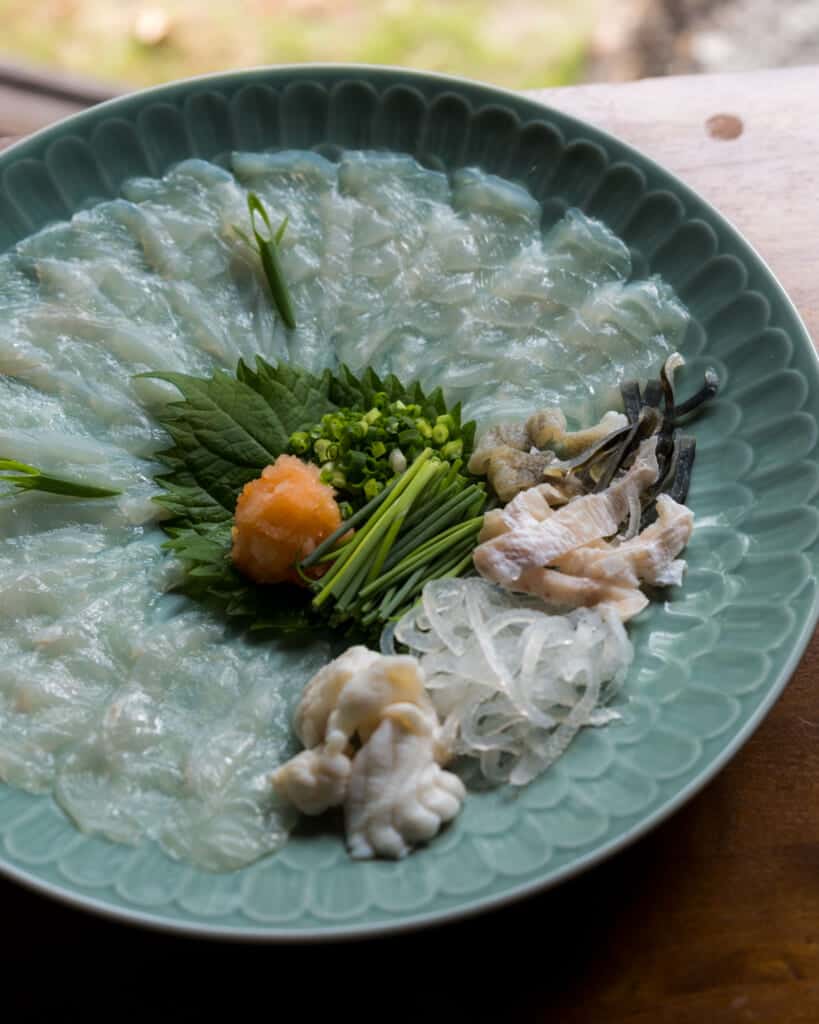 plate of fugu