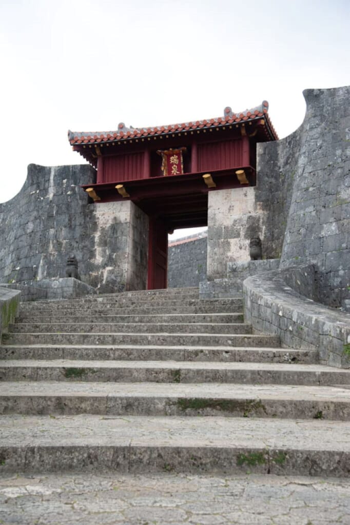 Zuisenmon Gate at Shurijo Castle Park in Naha, Okinawa