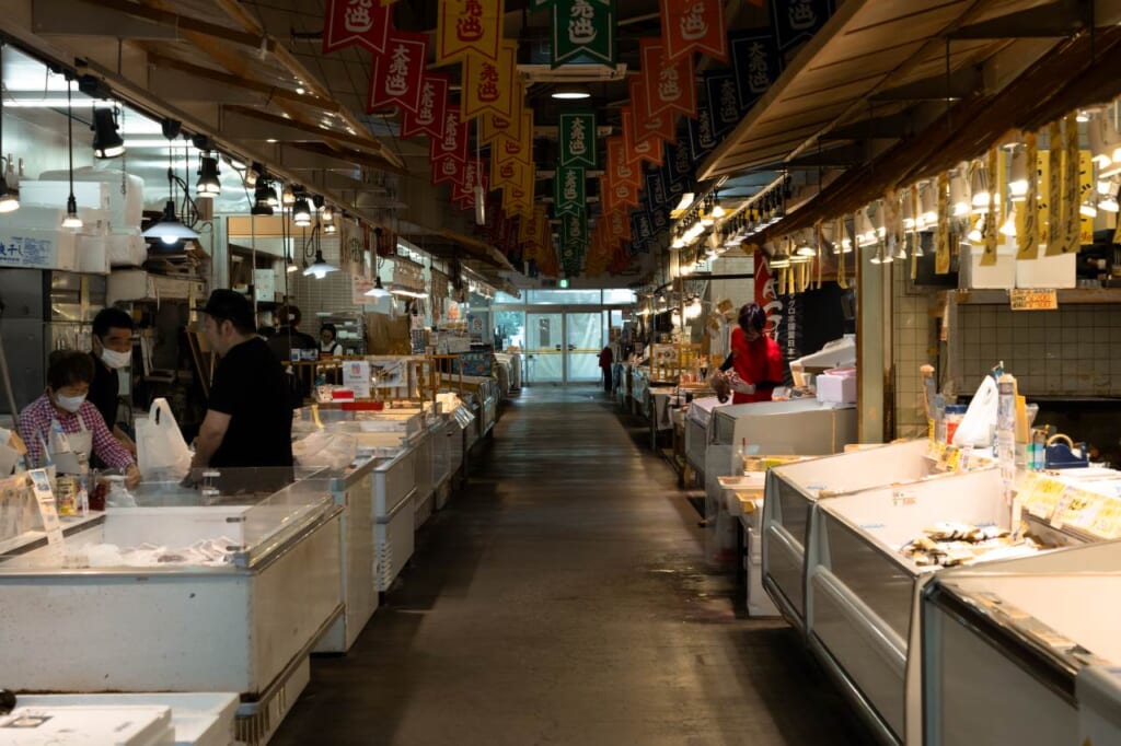 fish market in shizuoka, japan