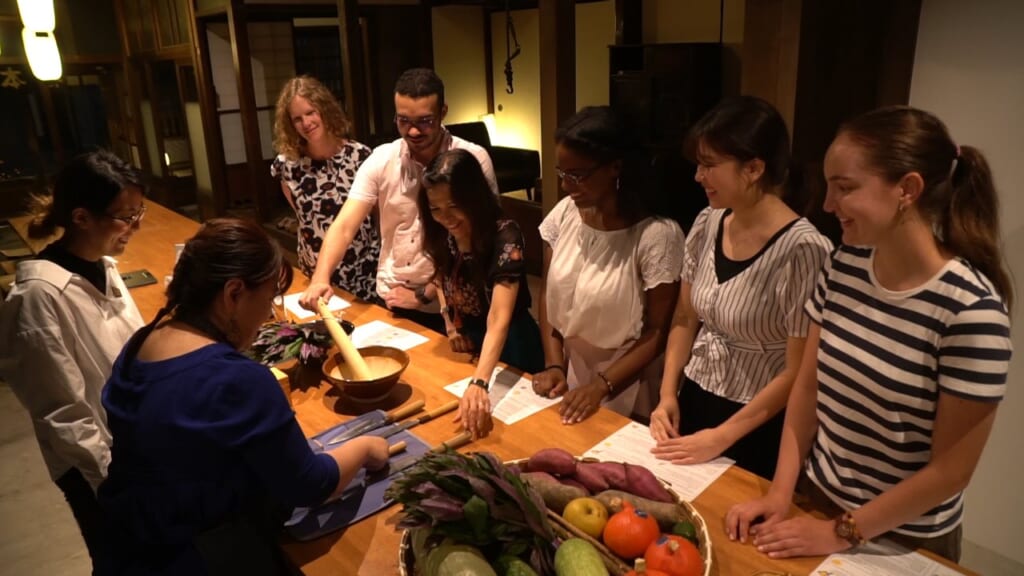 Group cooking session in Ishikawa