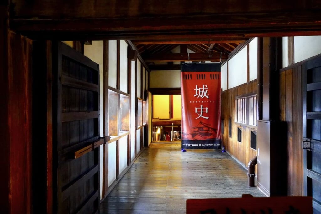 interior hallway of Matsuyama Castle