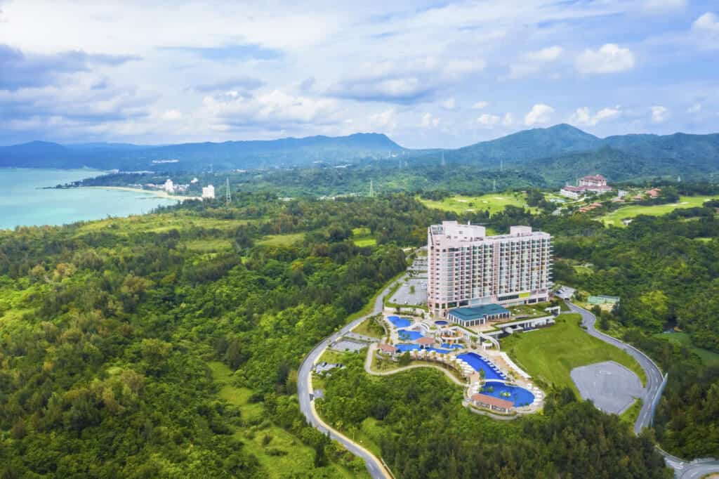 View of Oriental Hotel Okinawa Resort & Spa with greenery landscape and ocean view