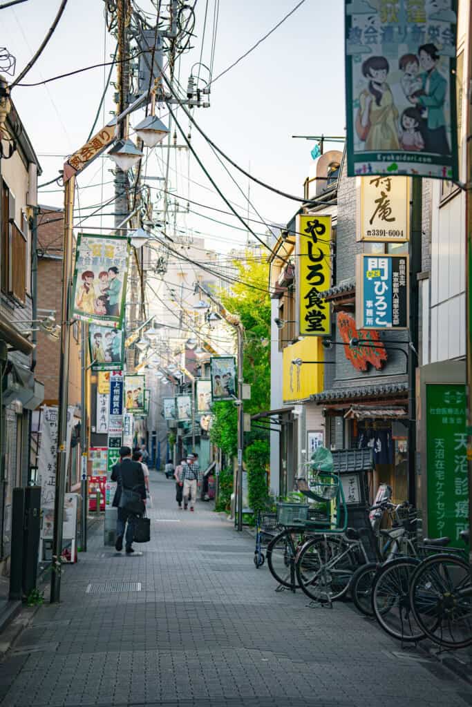 Restaurant street in Ogikubo