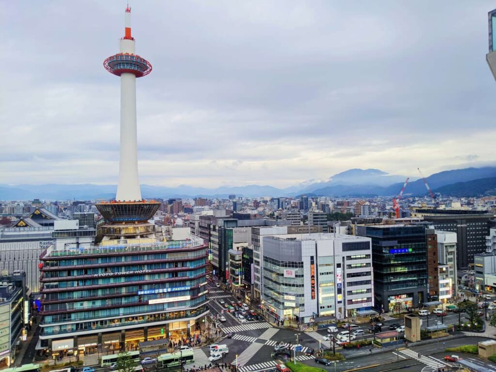 Skyline of Kyoto with the Kyoto Tower