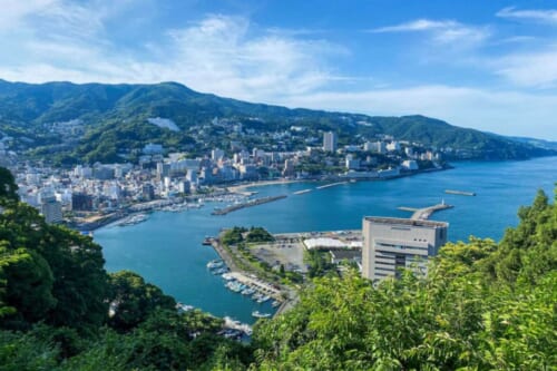 panorama view of atami