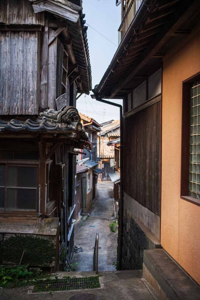 narrow street on ojika island