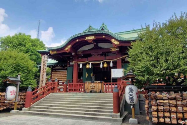 my japan at kameido shrine in tokyo